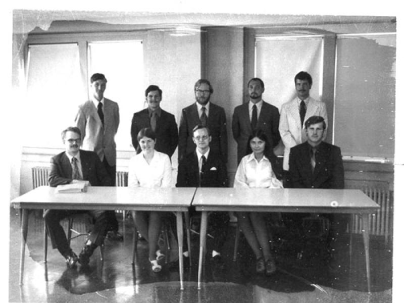 (from left) Last Row: Charles D. Mason, Craig P. Berg, William D. Otto, Kenneth W. Perrin, Donald A. Dossett Front Row: Thomas G