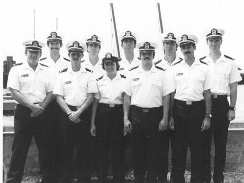 Front Row: (left to right) Robert E. King, Michael E. Henderson, Karen L. Cox, Charles B. Greenawalt, Paul L. McGrath Back Row: 