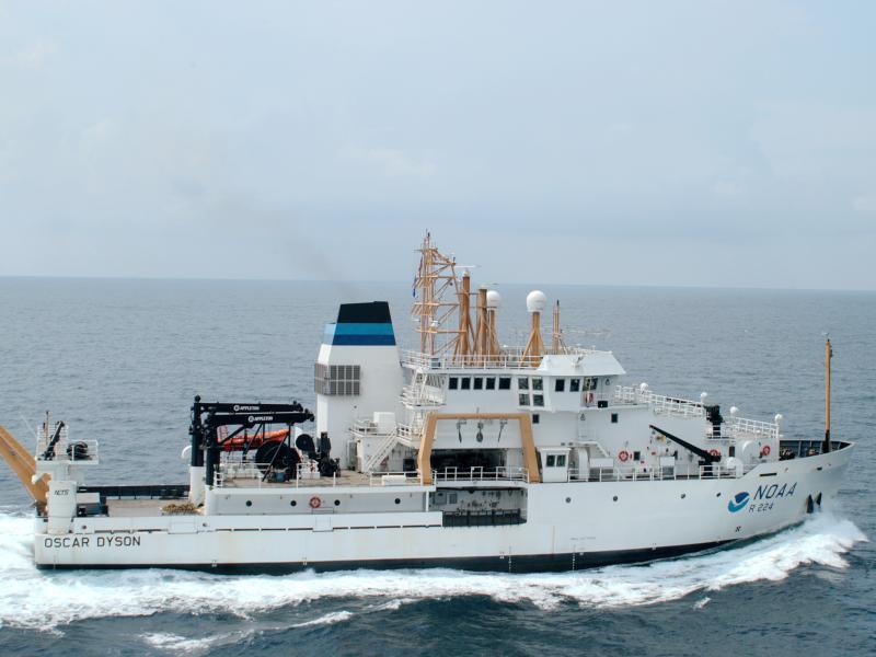 NOAA Ship Oscar Dyson aerial view