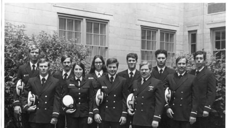 Front Row: (left to right) Alan R. Bunn, Susan J. Brady, Ted I. Lillestolen, Edward M. Clark, Jr., Mark F. Sullivan Back Row: Gu