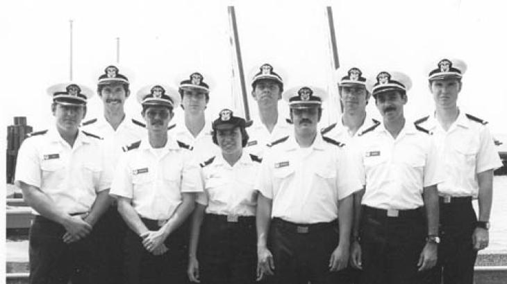 Front Row: (left to right) Robert E. King, Michael E. Henderson, Karen L. Cox, Charles B. Greenawalt, Paul L. McGrath Back Row: 