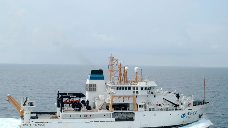 NOAA Ship Oscar Dyson aerial view