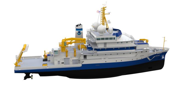 Illustration of New Ships Being Built for NOAA