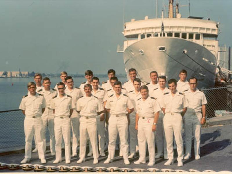 (l to r) Front Row: Norman Lovelace, Michael Wagner, Roger Hewitt, John Hudson, Arthur Flior, Alan Hirschman  2nd Row: Thomas Ba