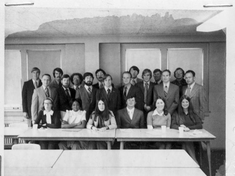 (from left) Front Row: Deborah A. Astle, Evelyn J. Fields, Cheryl A. Cavin, Howard T. Langeveld, Mary M. Zoeller, Christine S. C