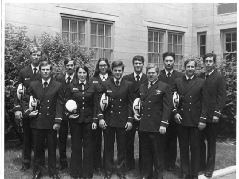 Front Row: (left to right) Alan R. Bunn, Susan J. Brady, Ted I. Lillestolen, Edward M. Clark, Jr., Mark F. Sullivan Back Row: Gu