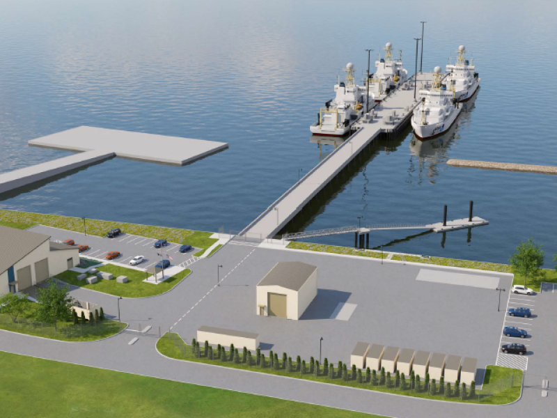 Artist's rendering of new NOAA Marine Operations Center-Atlantic