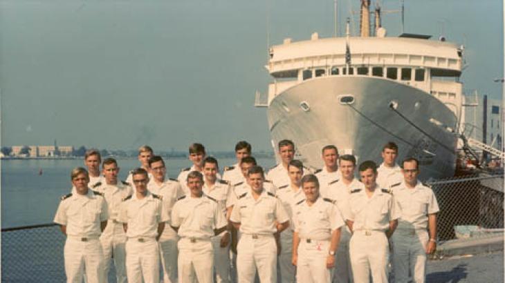 (l to r) Front Row: Norman Lovelace, Michael Wagner, Roger Hewitt, John Hudson, Arthur Flior, Alan Hirschman  2nd Row: Thomas Ba