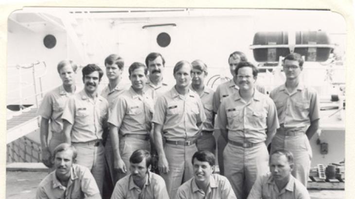 (from left) Last Row: Bradford B. Meyers, John B. Nelson, Gerald W. Stanley, Dennis J. Sigrist, Dennis M. Kuhl, Kent P. Dolan Mi