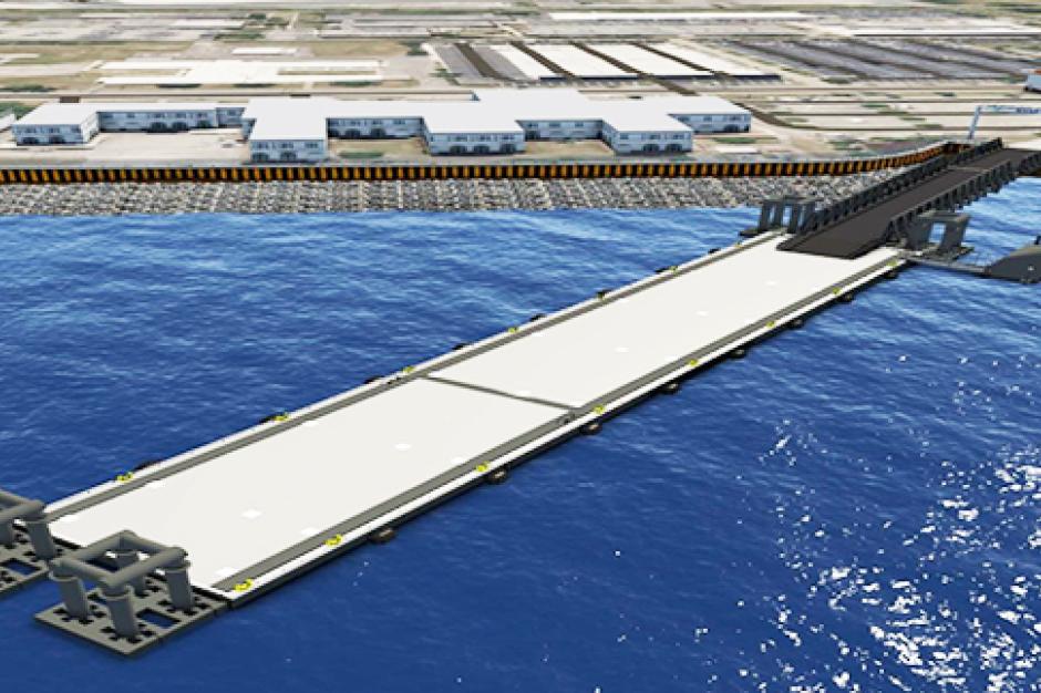 Conceptual rendering of NOAA North Charleston, SC pier facility renovation