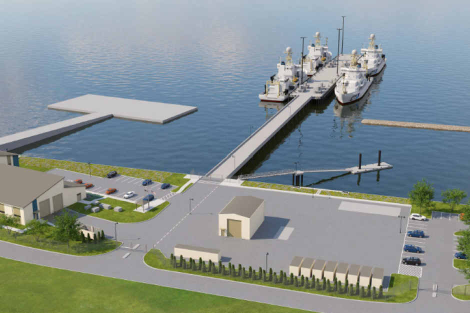 Artist's rendering of new NOAA Marine Operations Center-Atlantic