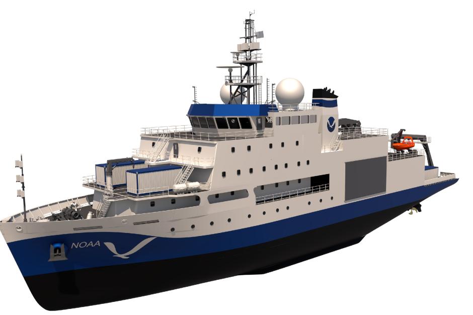 Illustration of NOAA's new Charting and Mapping Vessels